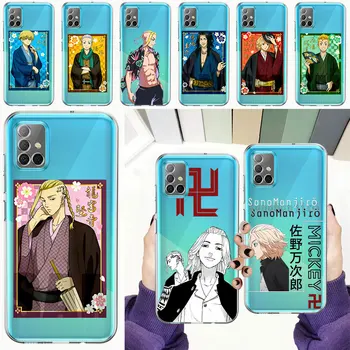 Itt manjiro beszél Tokiói Sano Revengers Anime Telefon tok Samsung Galaxy a51-es A71 A21S A12 A11 A31 A41 A52 A32 A72 A01 Tiszta, Puha Borító