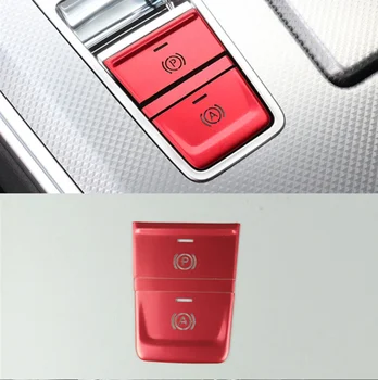 Autó Stílus Konzol Felszerelés Elektronikus Kézifék, P Gombot Dekoratív Keret Fedezi Trim Matricát Audi A6 C8-Belső Kiegészítők