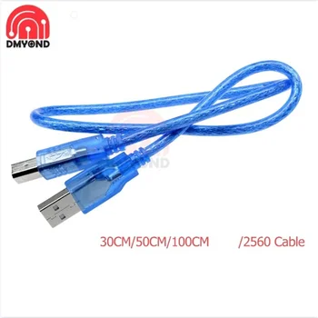 30cm/50cm/100cm USB Kábel r3/MEGA 2560 Kék Magas Minőségű Típusú USB 2.0 0,3 m 0,5 m 1m Tér Port Kábel Arduino