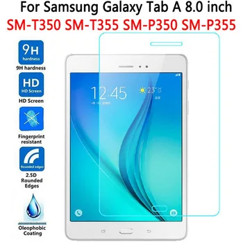 Képernyővédő fólia Samsung Galaxy Tab Egy 8.0 T350 T355 8 inch Edzett Üveg Tábla Védőfólia 9H Keménység Anti-Robbanás