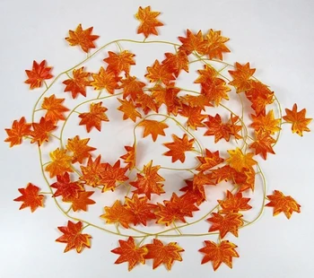 Őszi Maple Leaf Garland Szőlő Esküvői Otthoni Irodai Dekoráció 2,4 M Mesterséges Növény Dekoráció S