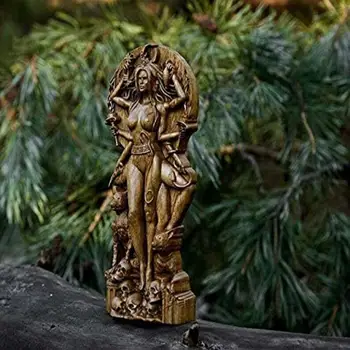Dekoratív Istennő Szobor Gaia/Hekaté/Lilith Istennő Szobrok Gyanta Figura Asztal, Polc Showpiece Otthon Kézműves Díszek