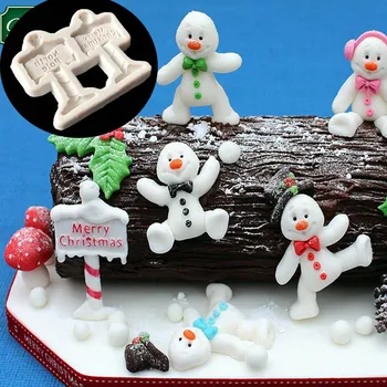 Karácsonyi Közúti jelzőtáblák a Közúti jelzések Boldog Karácsonyt viszont a cukor torta alakú szilikon penész B080
