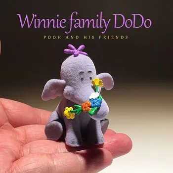 Disney Micimackó Darabos elefánt 5cm Akció Figura Gyűjtemény Játékok modell, gyerek szoba Dekoráció gyermekek ajándékok