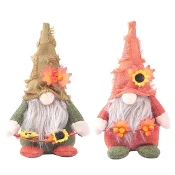 2021 Új Őszi Gnome Tök Napraforgó Svéd Törpe Hálaadás Napi Ajándék Esik Olush Baba Haza Ablak Karácsonyi Dekoráció