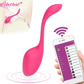 Szex Játékok Bluetooth-Vibrátor, Vibrátorok Nőknek APP Távirányító Klitorisz Stimulátor Kegel Labdát Vibrációs Bugyi Játékok Nőknek