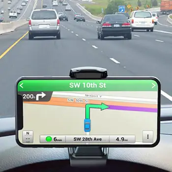 Hordozható Többfunkciós Kocsi Műszerfalra Szerelhető GPS, Telefon tartó Klip Állvány, Konzol