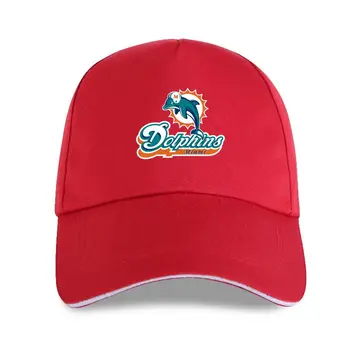 Új sapka kalap Burrows Egyéni Delfinek Miami Férfi Pamut Slim Fit Fehér Márka - Baseball Sapka Hűvös Nyár