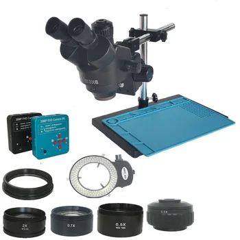 7X-45X Forrasztás Trinocular Sztereó Mikroszkóp +38MP HDMI USB Digitális Videó Microscopio Kamera Ékszerek PCB Műtét Javító Eszközök