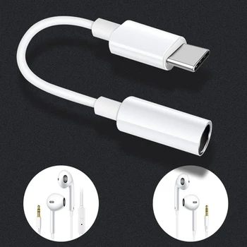 Audio kábel C Típus 3.5 Jack Fülhallgató USB Kábel C-3,5 mm-es Fejhallgató Adapter Xiaomi Huawei P10 P20 P30 pro Haver 10 Pro 20 30
