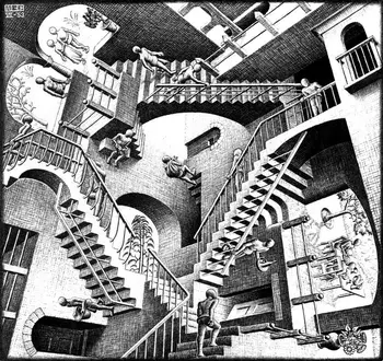 M. C. Escher lépcsőn nyomtatás Art Nyomtatás Poszter olaj festmény vászonra A lakberendezés Wall Art