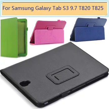 Érdekesség Capa Ultra Slim Flip Tablet Esetében Bőr Állni Fedél Samsung S3 Galaxy Tab 9.7 T820 T825 SM-T825 SM-T820 burkolata