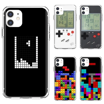Telefon Esetében Tetris-Retro-Játék-Gameboy A Xiaomi mi Redmi Megjegyzés 3 4 4X 5 6 7 8 9 8 tonna 9s 9t 10 pro lite
