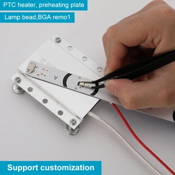 LED háttérvilágítás lámpa gyöngyök Eltávolító PTC Fűtés Forrasztás Chip Távolítsa el Hegesztés BGA Állomás Osztott Tányér