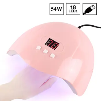 54W Minden lengyel Szárító UV Érzékelő Manikűr, Gél Időzítő Mozgás Érzékelő LED Kijelző Professional Nail Art Eszköz