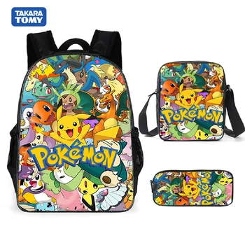 Eredeti Pokemon hátizsák, válltáska, ceruza, táska 28 bébi hátizsák szép iskolatáska gyermekek Karácsonyi, születésnapi ajándékok