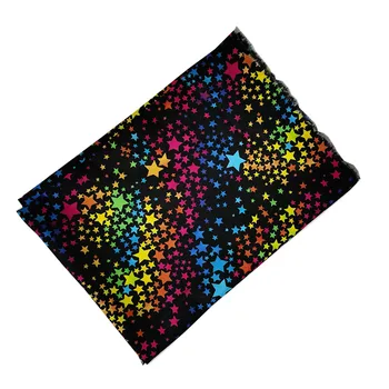Gyönyörű Fekete Csillag Pamut Anyagból készült Kis ötágú Csillagok Nyomtatási Anyagot Varrás Patchwork DIY Gyermekek Ruházat/női ruha
