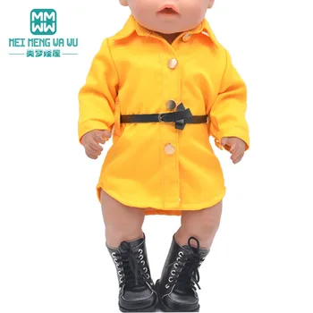 43 cm Baba ruhák, baba játék újszülött baba-Amerikai baba Divat, ing, árok, kabátok, szőrme gallér kabátok