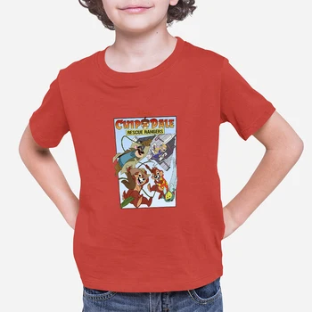 Rajzfilm Nyomtatási Disney Gyerekek T-shirt Chip 'n' Dale Minta Comfort Kerti Unisex póló Gyerekek Hajó Négy Évszak Trend