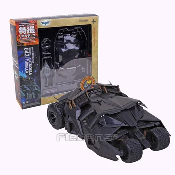SCI-FI Revoltech Sorozat.043 Bruce Wayne Batmobile Tumbler PVC akciófigura Gyűjthető Modell Játék
