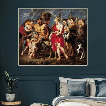 Peter Paul Rubens《Diana Vissza a Vadászat》Művészeti Vászon, Olaj Festmény, Grafika, Kép Hátteret, szobor, Dekoráció, Otthon Dekoráció