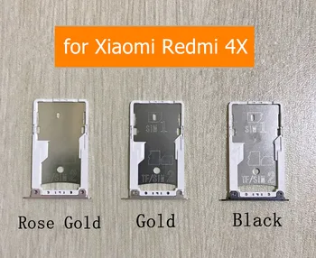 SIM-Kártya-tartó Foglalat Tálca A Xiaomi Redmi 4X SIM-Nano SIM-Kártya, Micro SD Kártya Tálca Jogosultja Foglalat Adapter Javítás Alkatrészek