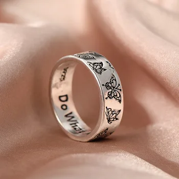 2021 Új Divatos Vintage Egyszerűség Pillangó Gyűrű a Nők a Férfiak Bohém Aranyos állat Gyűrű Női Esküvői Ékszer nagykereskedelem