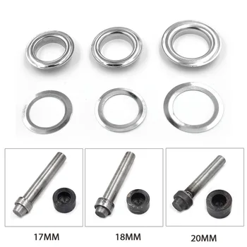 ( 50 db) 17mm-20mm Belső átmérőjű Fém lyuk Ruha & Accessorie Karika Gyűrűk Szegecsek Pattan Fűzőlyuk installa eszközök