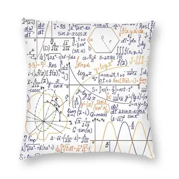 Matematikai Egyenletek párnahuzat 3D Nyomtatás Algebra, Matematika, fizika Tanár Emelet Párna Esetben a Kanapé Párnája Haza Dekoratív