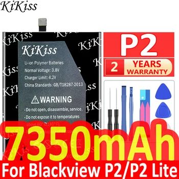 Nagy Kapacitású 7350mAh Csere P2 mobiltelefon Akkumulátor 5.5 Hüvelykes Blackview P2 / P2 Lite P2Lite Mobiltelefon Akkumulátorok