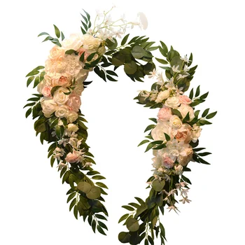 2db Testre Mesterséges Esküvői Virág Arch Hátteret Luxus Dekoráció Szülinapi Buli Megállapodás Fal Ablak Háttér Színpadon