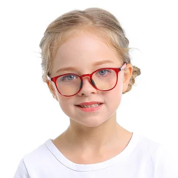 Anti-kék Fény Gyermekek Szemüveg Szemüveg Fény Rugalmas szemüvegkeret Gyermekek Receptet Fiú Lány Szilikon Szemüveg Keret