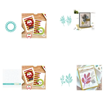 Troqueles de corte de Fém hojas de bonitas, troqueles de troquelado para álbum de recortes, sellos artesanales, tarjetas de pa