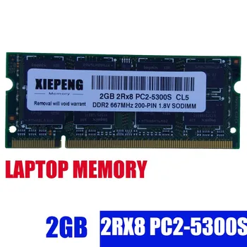 Laptop RAM 2GB 2Rx8 PC2-5300S 1gb DDR2 667 MHz-es 4G-pc2 5300 az Asus A8 F8 J8 X81S X86 Z99 Z99L X59S A8SC X8A Notebook Memória