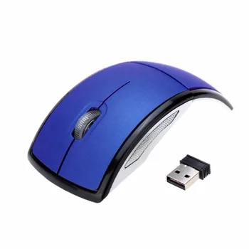 Új Gaming Mouse Divat USB, Vezeték nélküli 2,4 GHz-es Ív Összecsukható Egér Laptop, Tablet PC Számítógépek