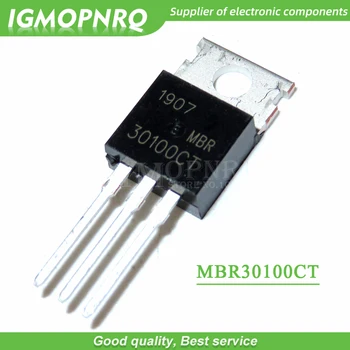 10db MBR30100CT 30100CT MBR30100 Schottky & Egyenirányítóval 30A 100V, HOGY-220 új, eredeti