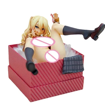18 cm Anime díszdobozban Lány, Négy Hálószoba Sari akciófigura Szexi, Hosszú Hajú Lány Feküdt Doboz PVC Gyűjtemény Modell Baba Játék, Ajándék