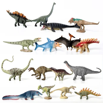 8DB Mini Dinoszaurusz Játékok Adatok Diplodocus Ankylosaurus Velociraptor Torosaurus Tyrannosaurus Rex Oktatási Állatok Meghatározott minta