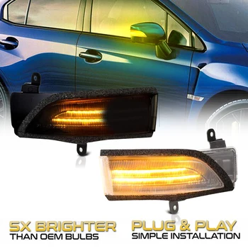 2db LED dinamikus oldalon tükör index Lámpa lámpa Lámpa Subaru WRX STI Forester Outback Impreza Legacy Crosstrek