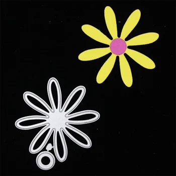 Virág fémforgácsolási Meghal Stencil DIY Scrapbooking/fotóalbum Dekoratív Dombornyomás DIY Papír Kártyák