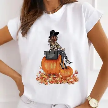 A nők Halloween Tök Pólók Gyermek Rajzfilm Tshirts Fiúk, Lányok, Gyerekek, Tizenévesek póló Unisex Felnőtt Póló Maximum Streetwear Camiseta