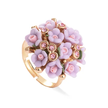 Állítható Kerámia Virág Gyűrű Női Divat, Esküvői Gyűrű Szépség Dekoráció Kerámia Ékszerek 2020 Ajándékok Új Év