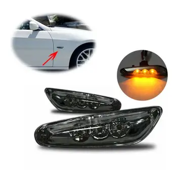 2db Amber Autó LED Oldalsó Helyzetjelző Lámpa lámpa Lámpa Európai Sport Megjelenése BMW E82 E88 E60 E61 E90 E91 E92 E46 E61 E84
